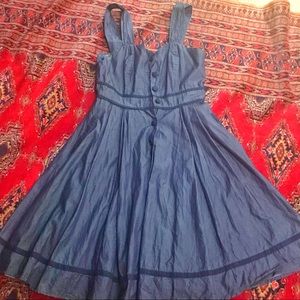 Eshakti Tipped Trim Denim Sundress size 8/M